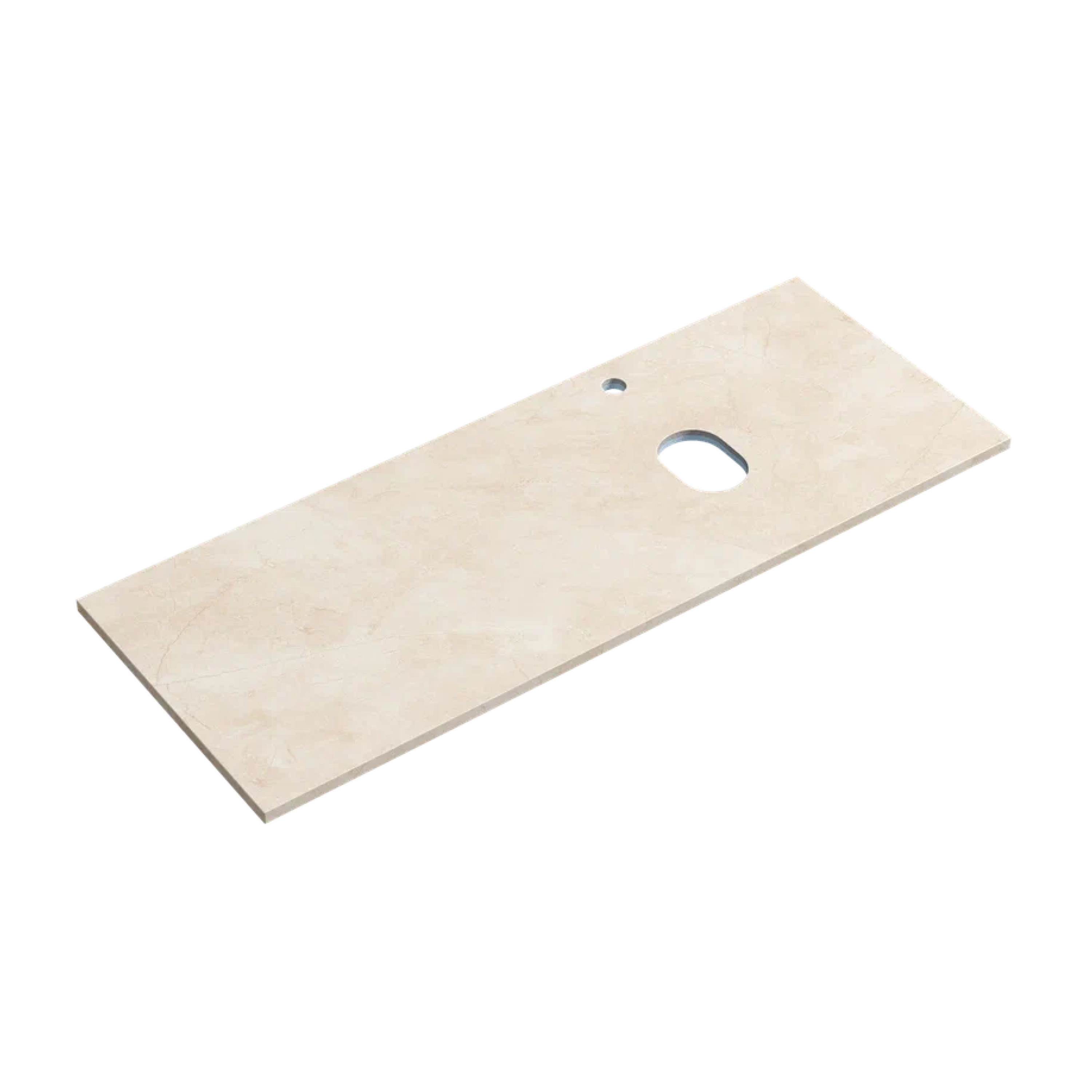 Столешница для ванной комнаты SANCOS 1200х460, цвет kreman, арт. TT120A2XR, правая