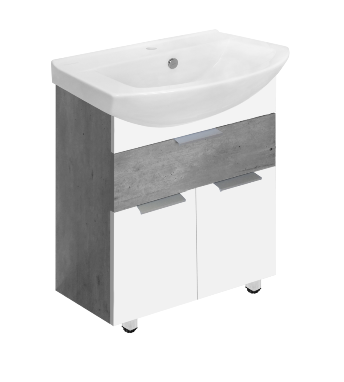 Тумба напольная Sanita Luxe Best 65-30 BSTSLCW65239F1 бетон