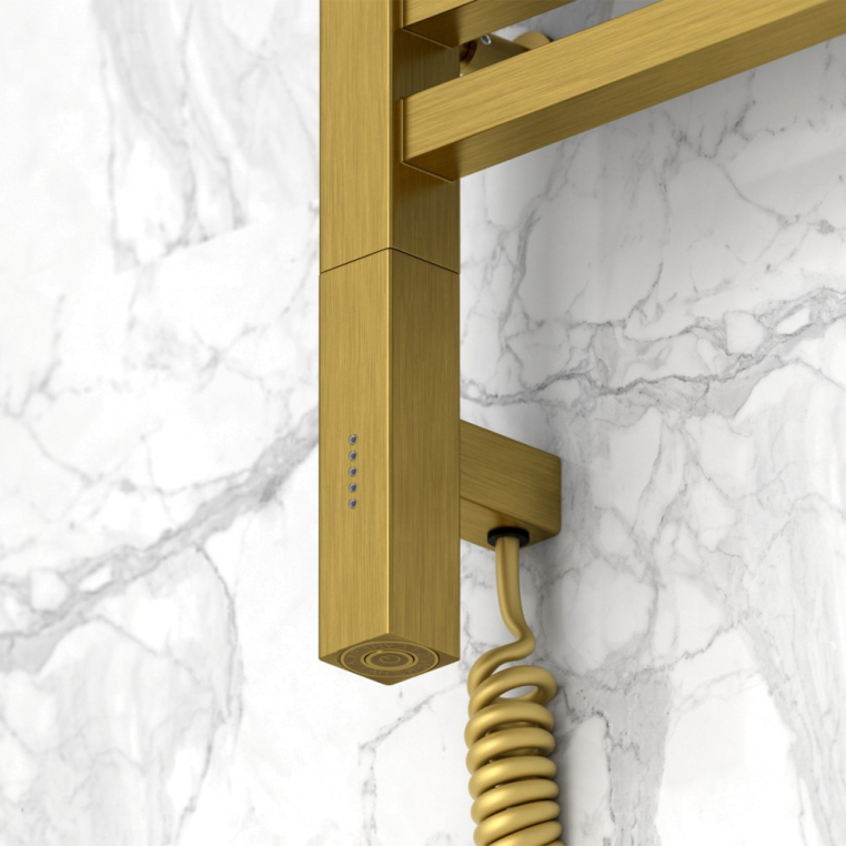 Электрический полотенцесушитель Сунержа Модус 3.0 1000x500 МЭМ Лев. состаренная латунь (051-5700-1050)