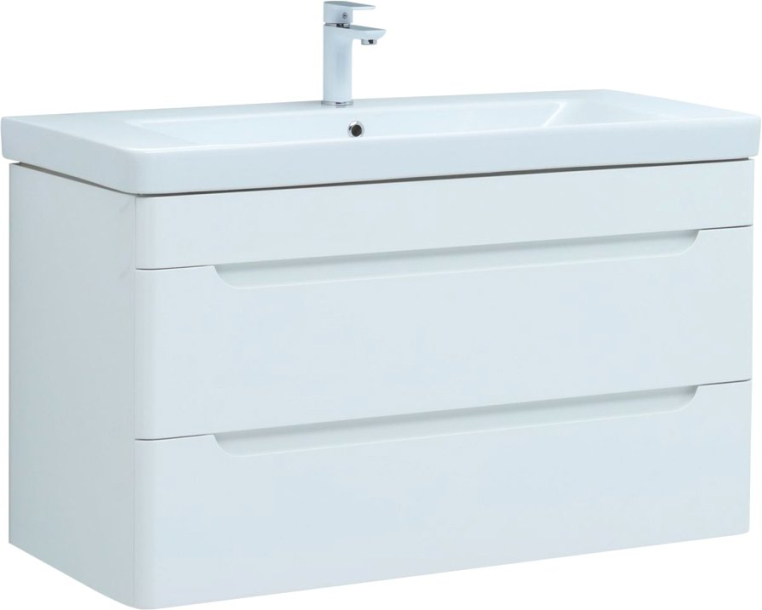 Тумба с раковиной Aquanet София 105 2 ящика (00274116+00182313)
