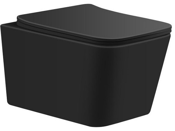 Подвесной унитаз Aquanet Tavr с микролифтом, безободковый Tavr 2.0 W LX-1907MB