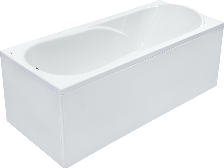 Акриловая ванна Roca Uno 170x75 ZRU9302870+ZRU9302876 с монтажным комплектом