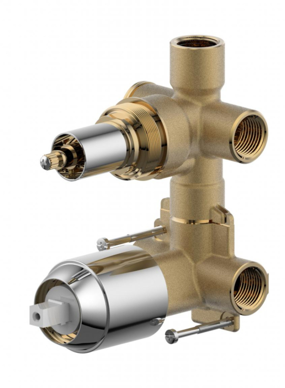 Скрытая часть смесителя (2-функц) Bravat Built-in D982CP-B-ENG