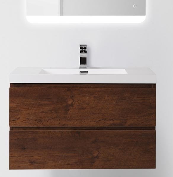Тумба под раковину BelBagno Luce 90 см LUCE-900-2C-SO-PL Polissandro