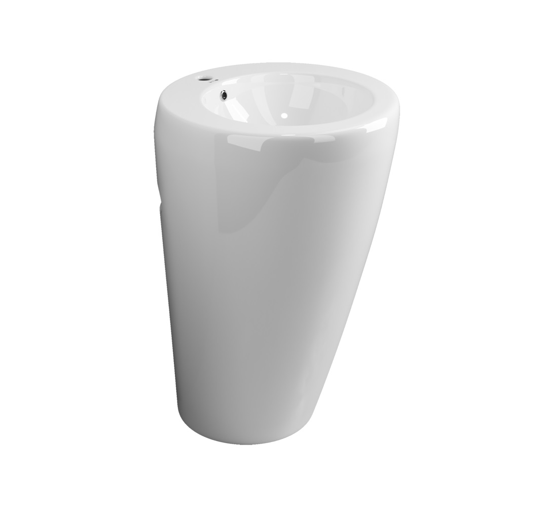 Раковина Моноблок CERAMICANOVA CN1807 Умывальник-моноблок, 1 отверстие под смеситель