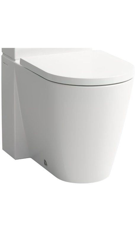 Напольный унитаз Laufen Kartell  с микролифтом, безободковый 8.2433.7.000.000.1+8.9133.1.000.000.1