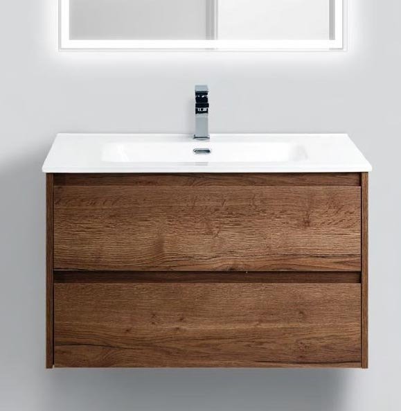 Тумба под раковину BelBagno Kraft 80 см KRAFT-800-2C-SO-RT Rovere Tabacco