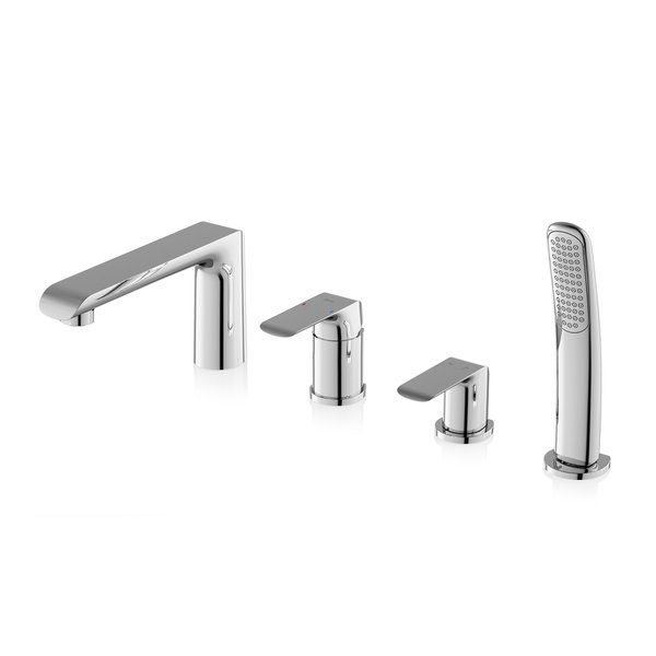 Смеситель врезной каскадный для ванн Ravak Flat FL 026.00 X070120