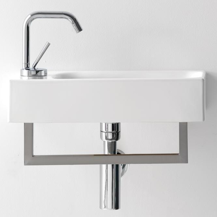 Раковина Kerasan Cento 45х25 см, 1 отв., подвесная, белый 353701L*0