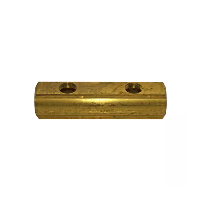 Коллектор латунь 1 1/4" ВР/ВР на 2 вых 3/4" ВР м/о 100мм R582A Giacomini R582AY002
