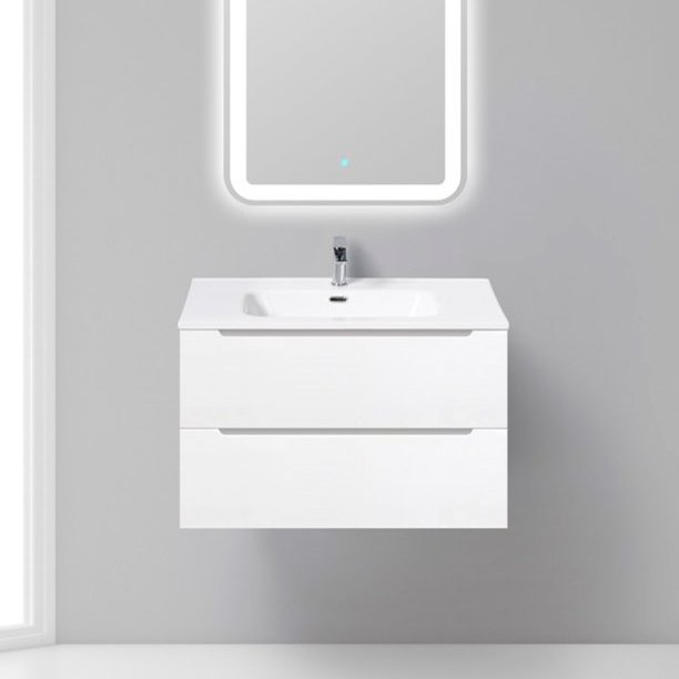 Тумба с раковиной BelBagno Etna 80 bianco lucido (ETNA-800-2C-SO-BL-P+BB800ETL)