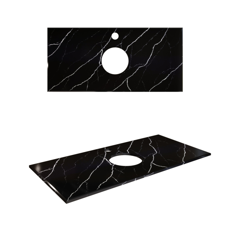 Столешница Angelo Bagno Neromarquina 80 см neromarquina  керамогранит (ABNERMMARBLE80)
