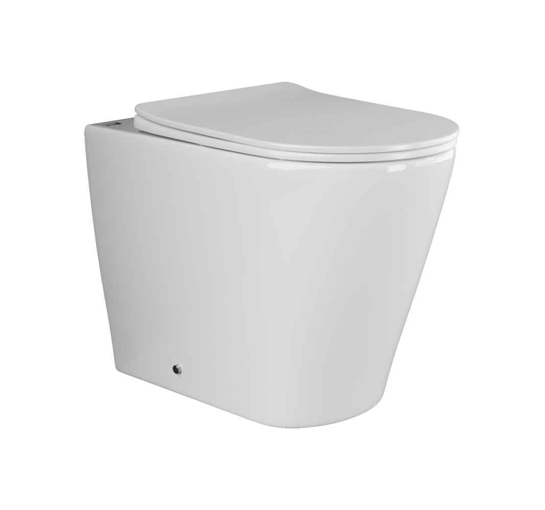 Приставные унитазы CERAMICANOVA CN1812 Унитаз соло HIGHLIGHT Rimless, с крепежом, с сиденьем-крышкой с микролифтом
