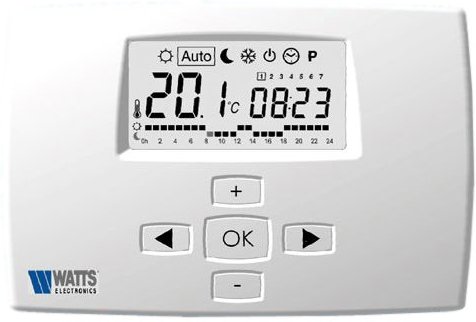 Комнатный термостат Watts Milux-RF с LCD дисплеем