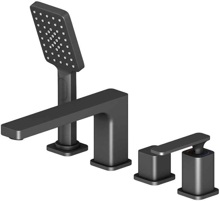 Смеситель для ванны с душем, врезной Timo Torne 4330/03Y черный