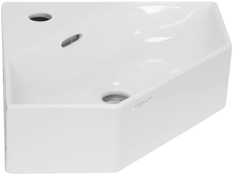 Умывальник угловой Sanita Luxe Line 35 ВКС Белый S1 LIN35SLWB01