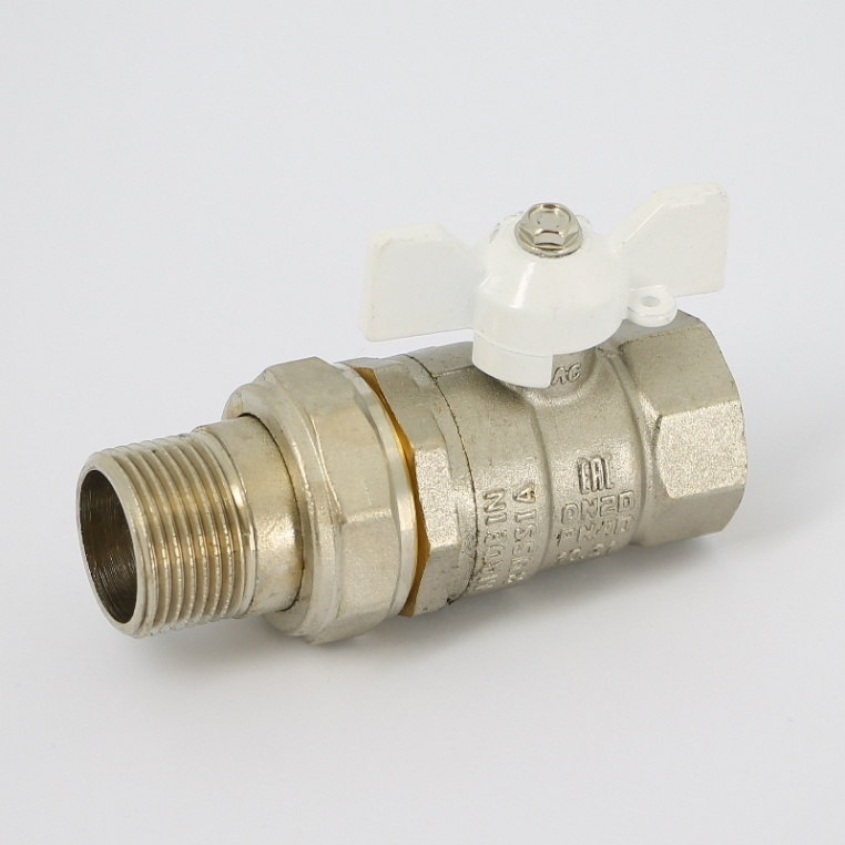 Кран Pride LD ВВ 1/2" c отверстием для термометра бабочка (LD 45.340.15)
