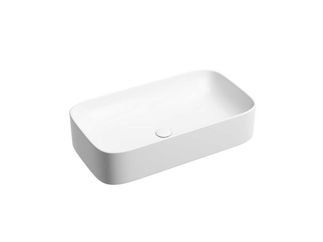 Умывальник чаша накладная прямоугольная (цвет Белый Матовый) Element 705x380x150мм
