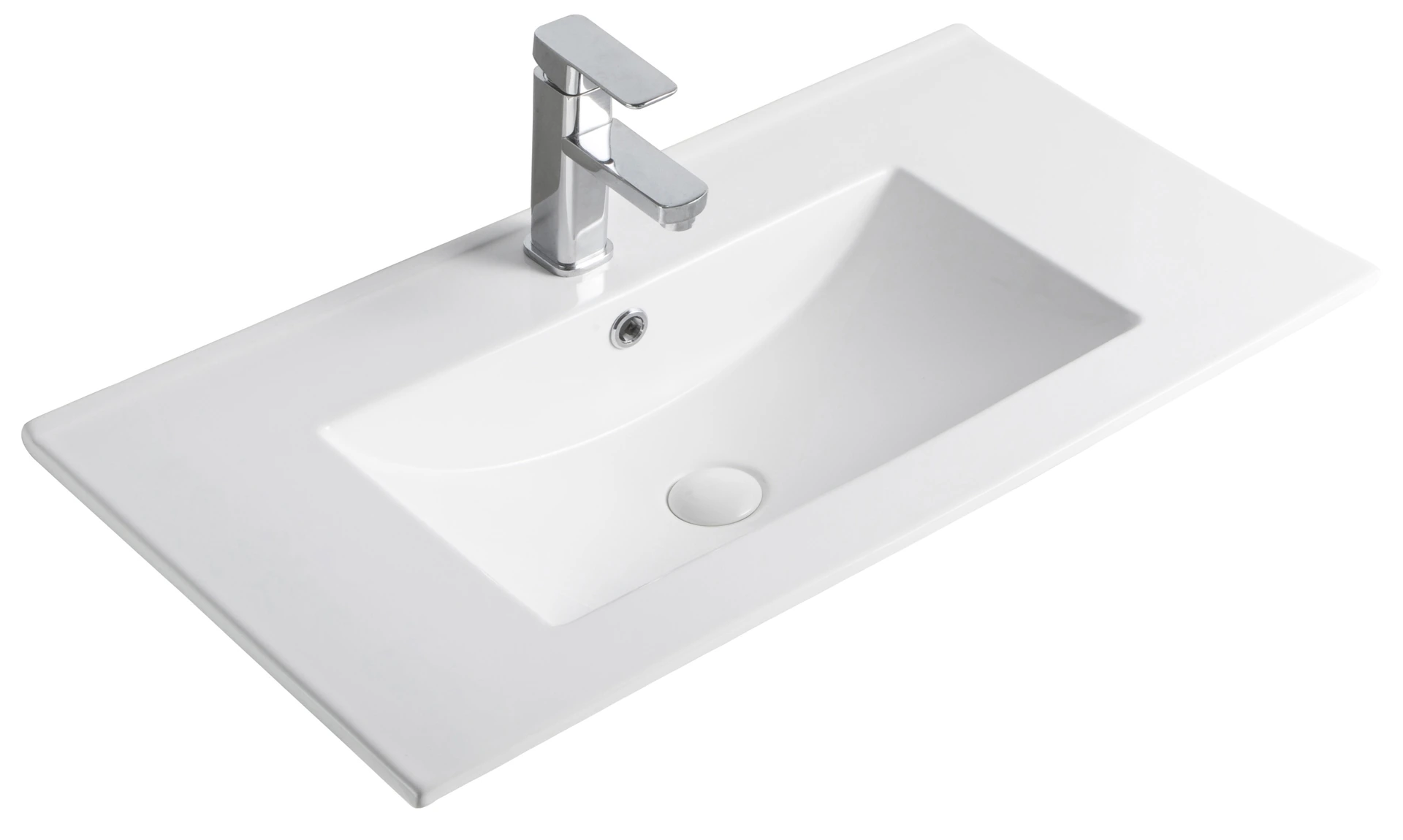 Раковина Gid NYJ803-70 71110 встраиваемая сверху белая 71x40x17