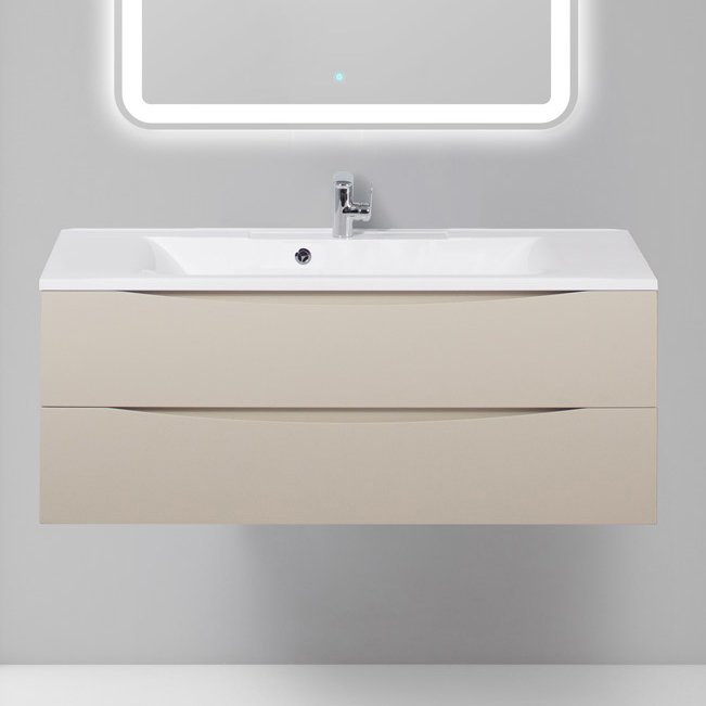 Тумба с раковиной BelBagno Marino 120 crema opaco (MARINO-1200-2C-SO-CO-P+BB1200/450-LV-MR-PR)