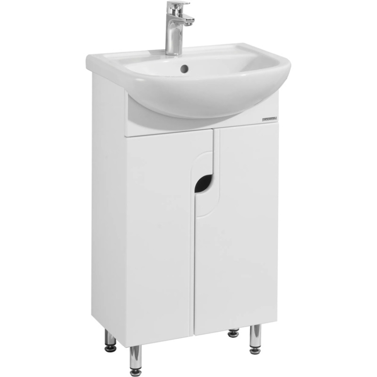 Тумба с раковиной Aquaton Панда 50 (1A0537K1PD010) белая с переливом