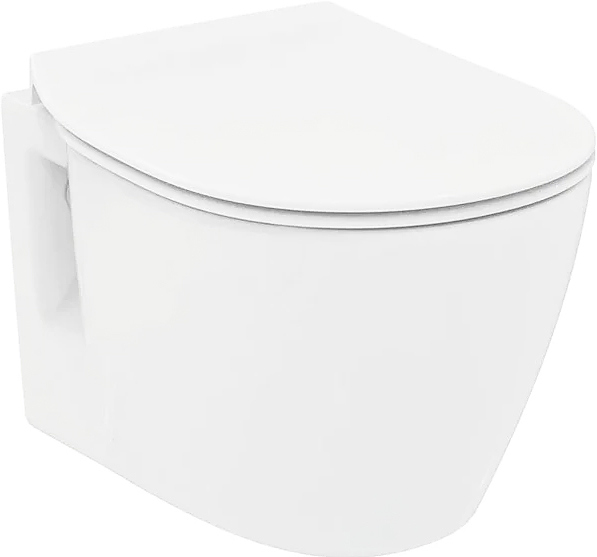 Напольный унитаз Ideal Standard Connect  с микролифтом, безободковый E042901+E772401