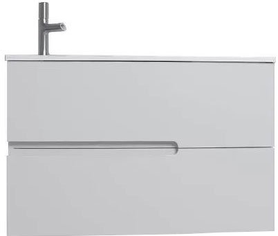 Тумба с раковиной Jacob Delafon Nona 80 L глянцевый белый (EB1888RU-G1C+EB1880RU-00)