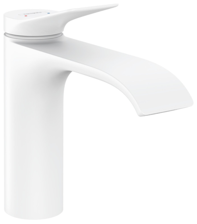 Смеситель для раковины Hansgrohe Vivenis с донным клапаном 75020700 белый матовый