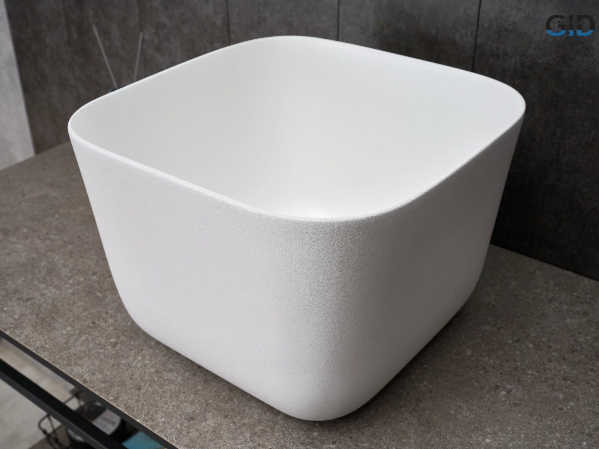 Раковина Gid N9301wg 51234 накладная белая 36x36x25.5