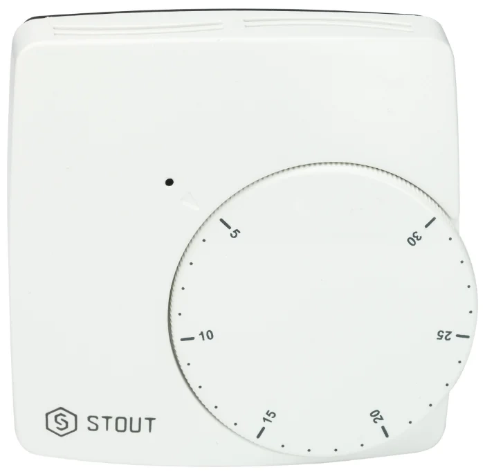 STOUT Проводной электронный термостат WFHT-BASIC со светодиодом (норм.откр.) (STE-0002-000003)