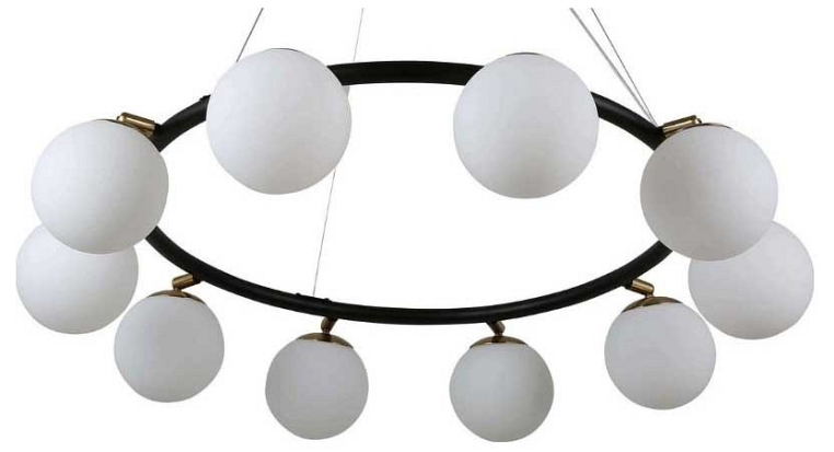 Подвесная люстра LUMINA DECO Modica LDP 6032-10 BK+MD