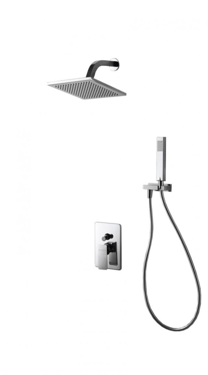 Встраиваемый смеситель с душевым набором Bravat Phillis F856101C-A-ENG