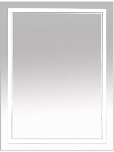 Зеркало Misty Неон 2 LED 60х80 сенсор на корпусе П-Нео060080-2ПРСНКДВП двойная подсветка