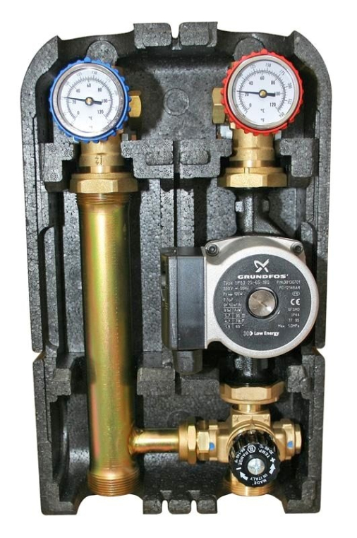 STOUT Насосная группа со смесителем 1"с насосом UPSO 25-65 (SDG-0002-002502)