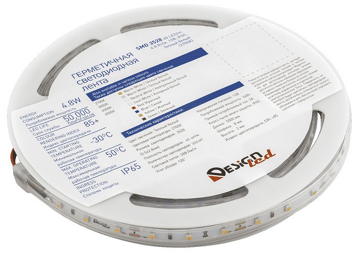 Лента светодиодная DesignLed DSG360 DSG360-12-WW-65
