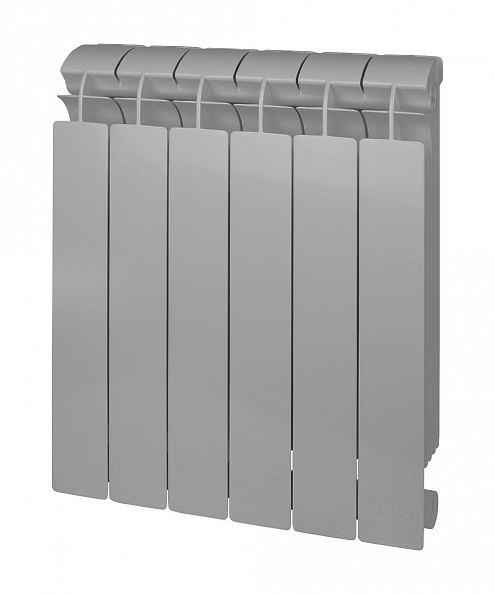Биметаллический радиатор Global Style Plus Grigio Argento 500 \ 06 cекций \ серый (155269)