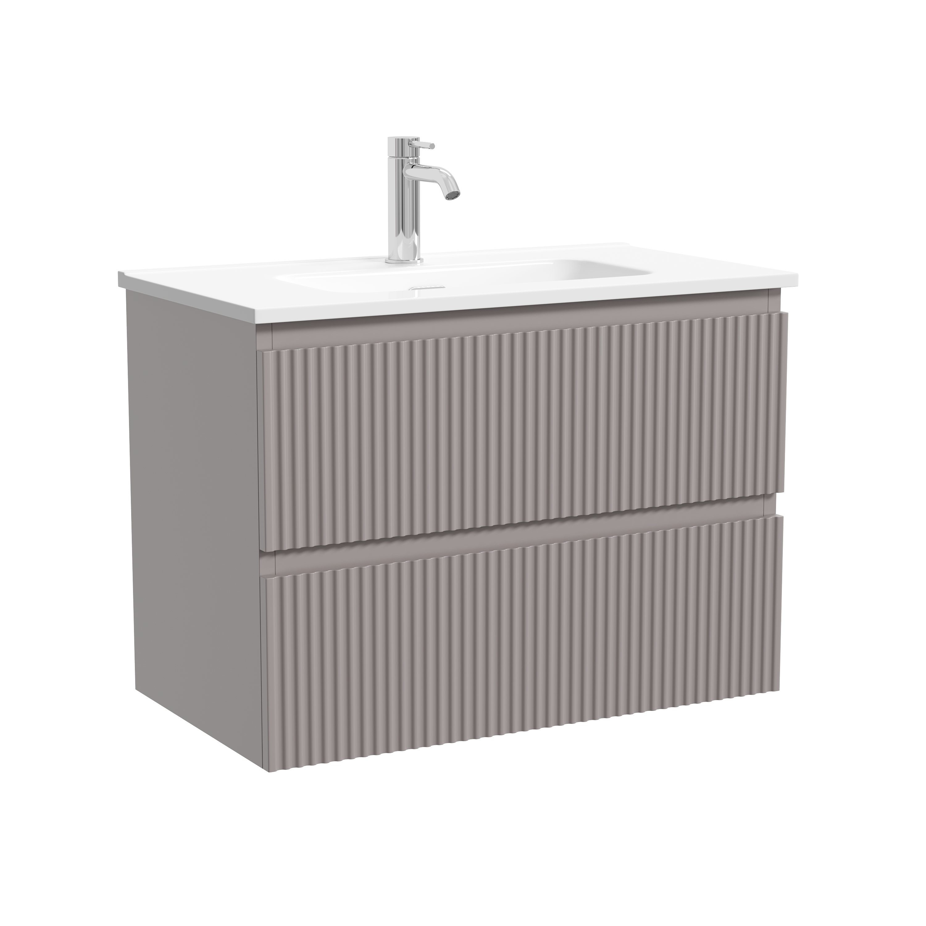 Тумба подвесная SANCOS Snob R 690х390х500, c двумя ящиками оснащенными доводчиками, Doha Soft, арт.SNR70/39SM