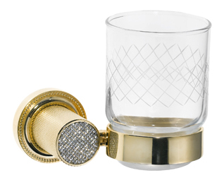 Стакан настенный ROYALE CRISTAL GOLD