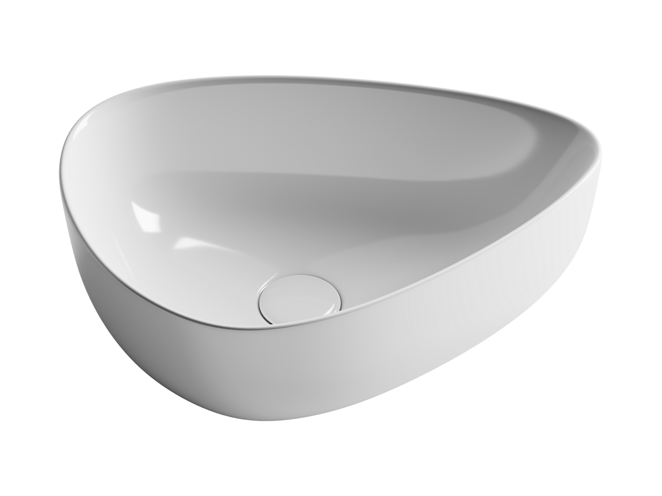 Накладные раковины CERAMICANOVA CN5026 Умывальник чаша накладная ассиметричная Element 455*320*155мм