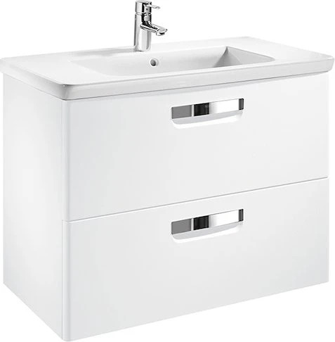 Тумба под раковину Roca The Gap ZRU9302878, 70 см, белый глянец