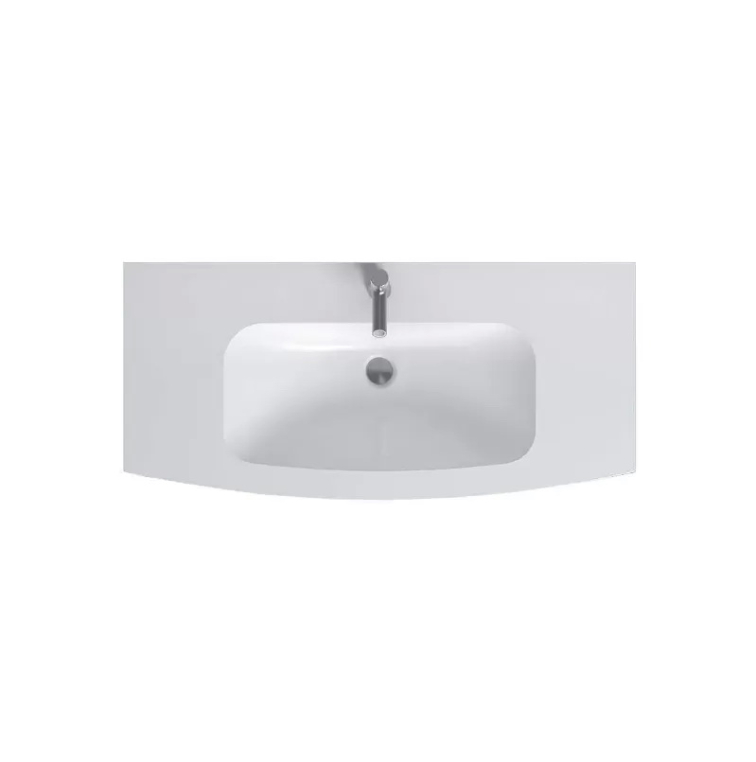Стеклянная раковина Jacob Delafon Nona EB1885RU-DE1 100 см матовый белый