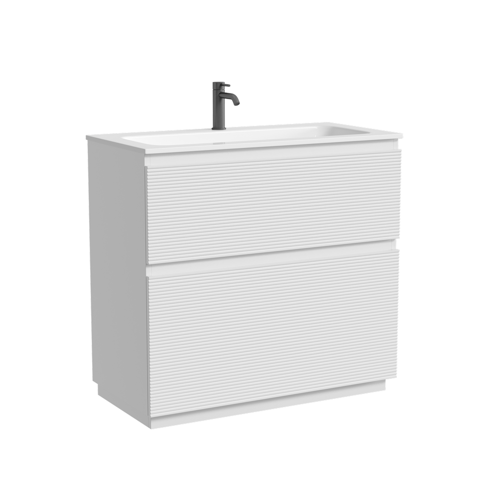 Тумба напольная SANCOS Folk Floor 890х445х850, c двумя ящиками оснащенными доводчиками, Bianco, арт.FL90FW