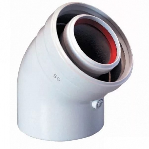 Baxi KHG Коаксиальный DN 60/100 отвод 45 (11858)