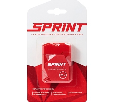Сантехническая уплотнительная нить «SPRINT», 25 м, бокс, блистер (TM-040065)