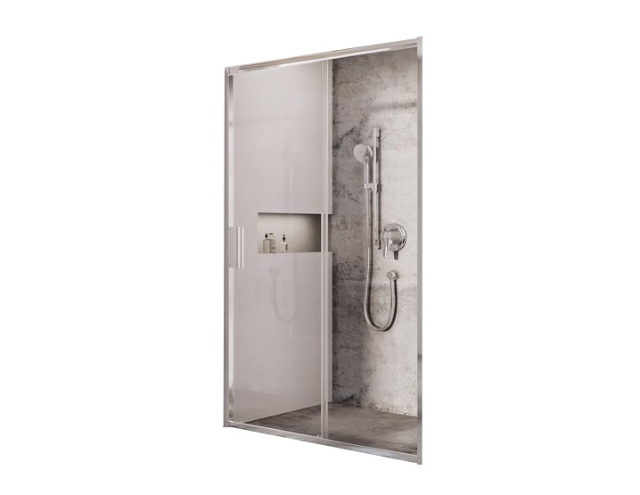 Душевая дверь для уголка Ravak Blix Slim BLSRV2K-100 X1XMA0C00Z1 100х100х195 профиль блестящий/стекло Transparent