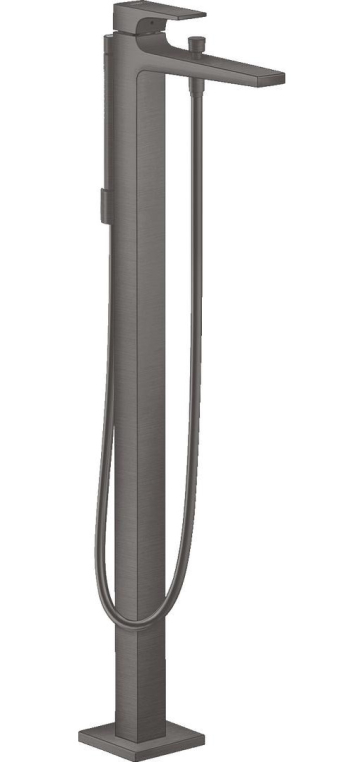 Смеситель для ванны Hansgrohe Metropol напольный шлифованный, черный хром (32532340)