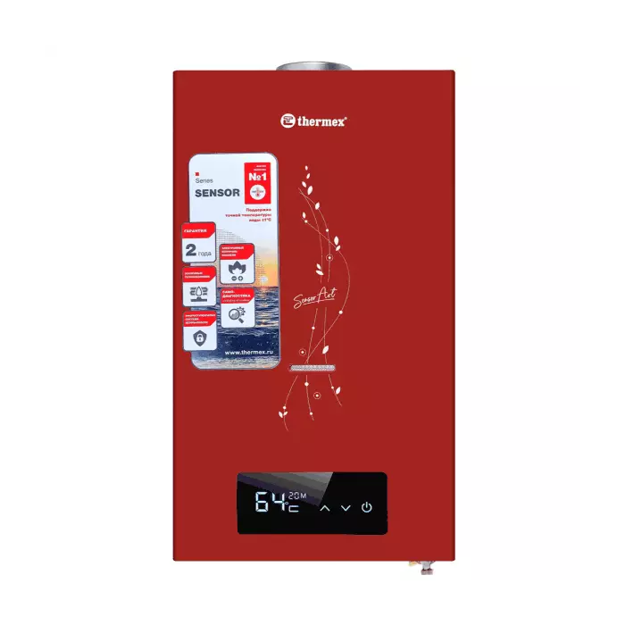 Водонагреватель газовый проточный S 20 MD Art Red THERMEX ЭдЭБ02975