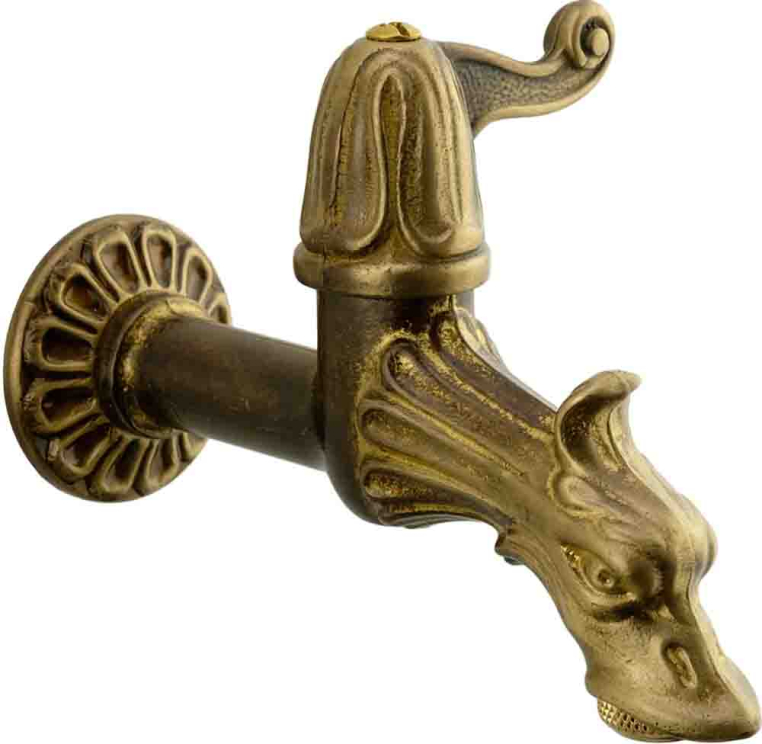 Кран садовый Дракон декоративный Migliore Artistica 18408 бронза 16 cm