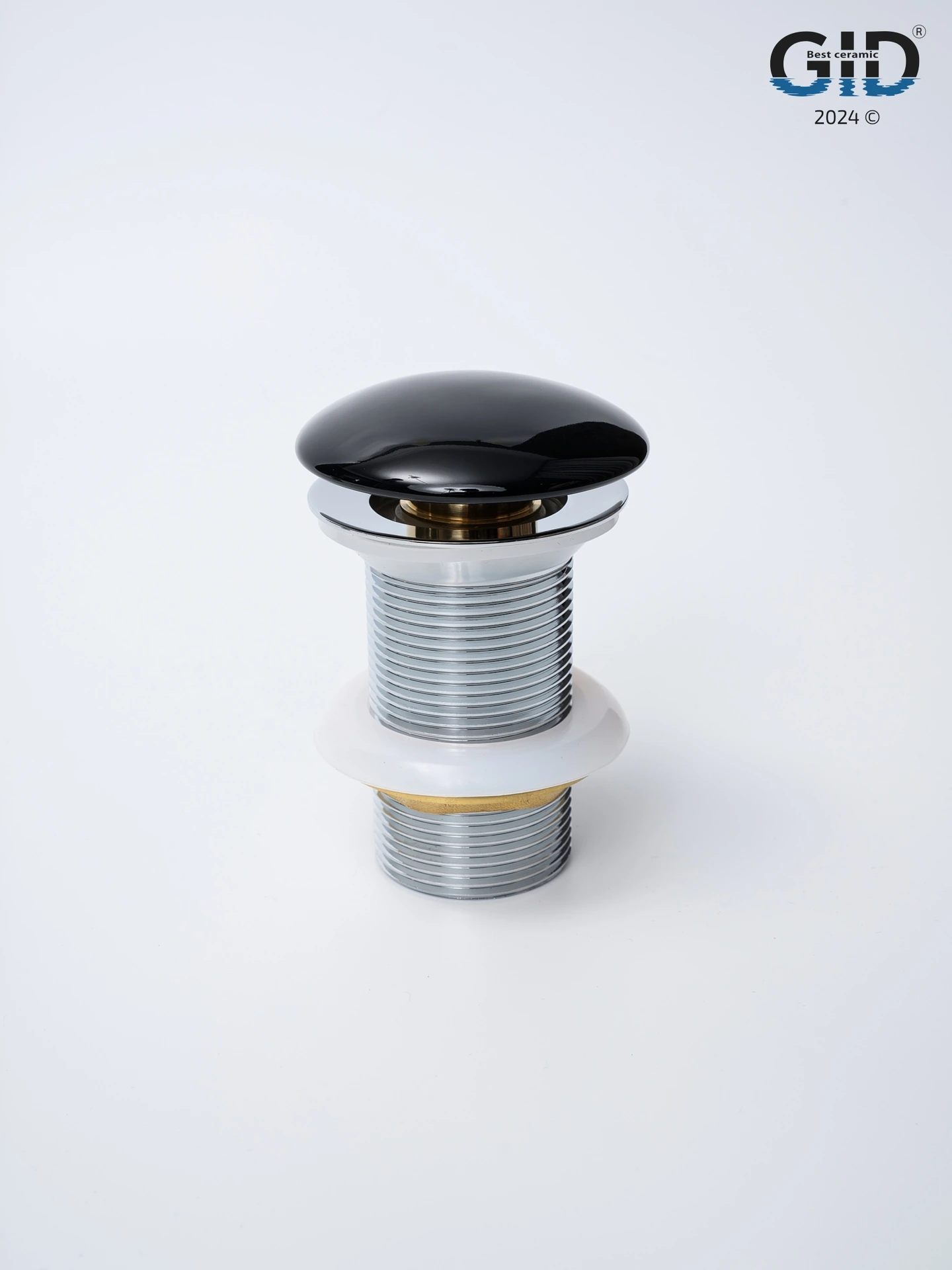 Донный клапан Gid без перелива Bl100 72201K черный глянцевый 7x7x10