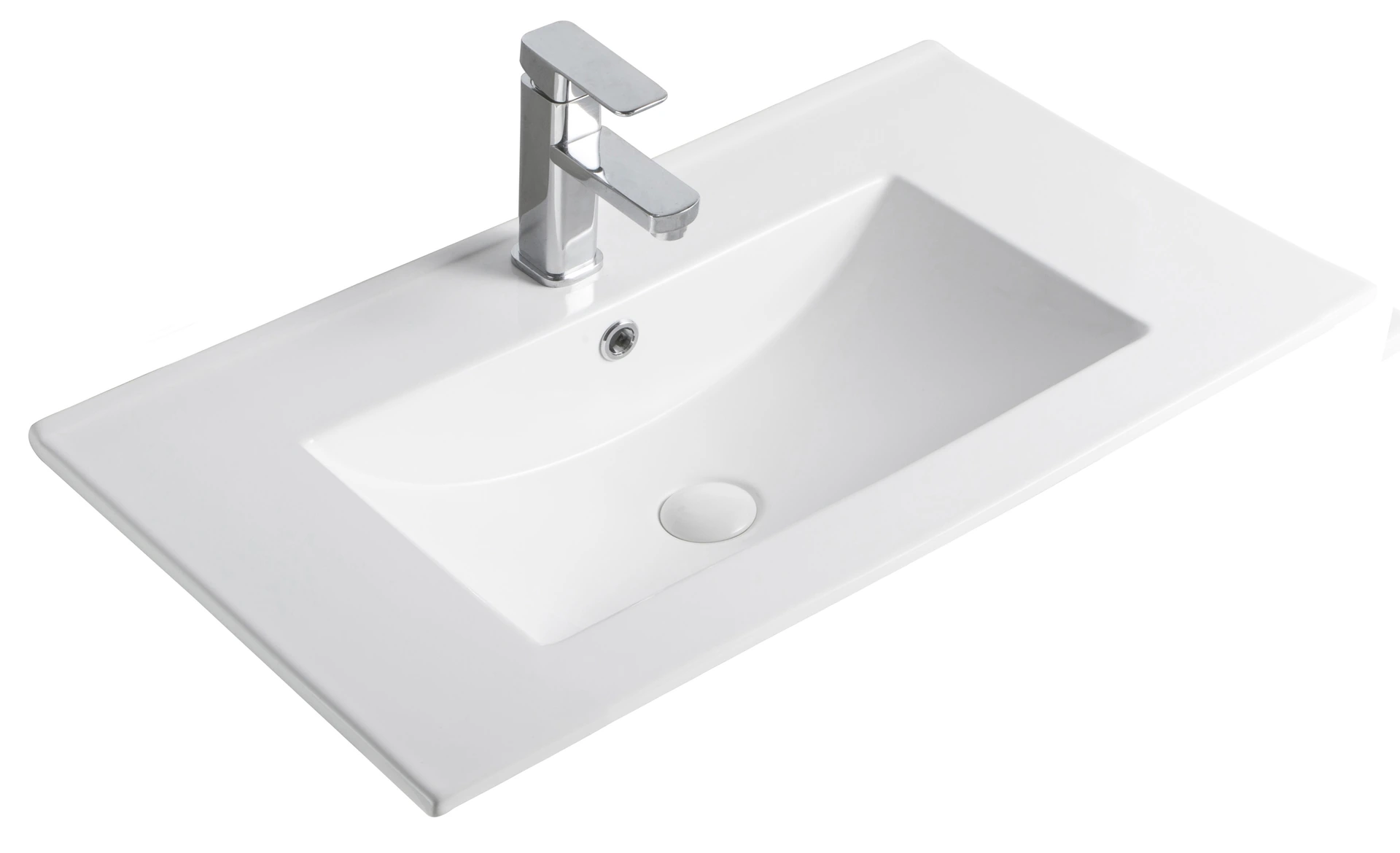 Раковина Gid NYJ803-60 71109 встраиваемая сверху белая 61x40x17